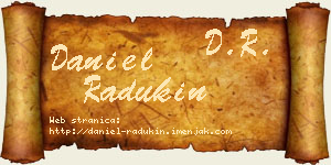 Daniel Radukin vizit kartica